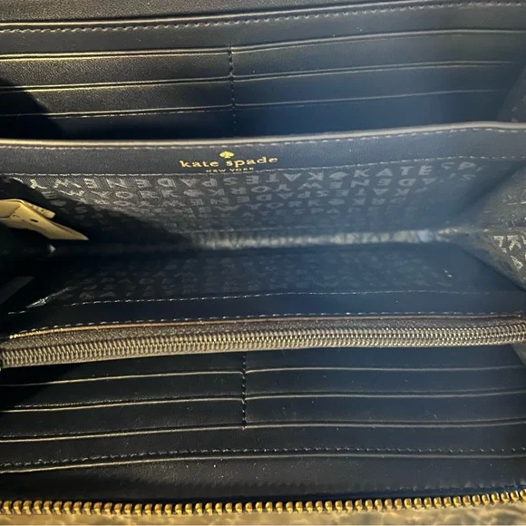 Kate Spade Blue and Pink Striped Wallet - Picture 6 of 8